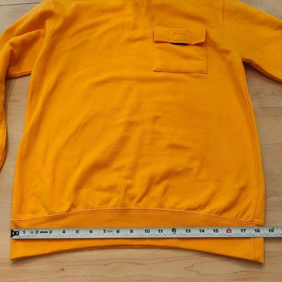 Yellow Fleece Sweater Women's Size Small, with front pocket Long Sleeve - Picture 11 of 14